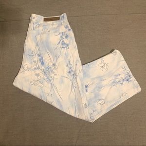 Bill Blass White and Blue Jeans